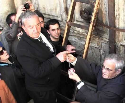 Un prêtre chrétien à Jérusalem