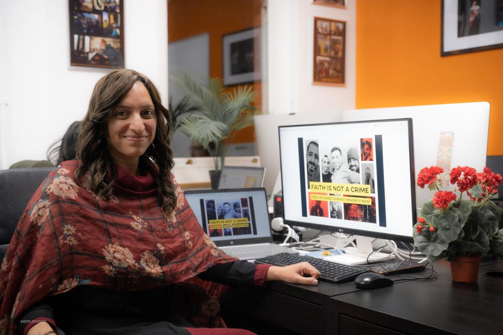 Hadil El-Khouly au travail dans les studios de l’AROPL