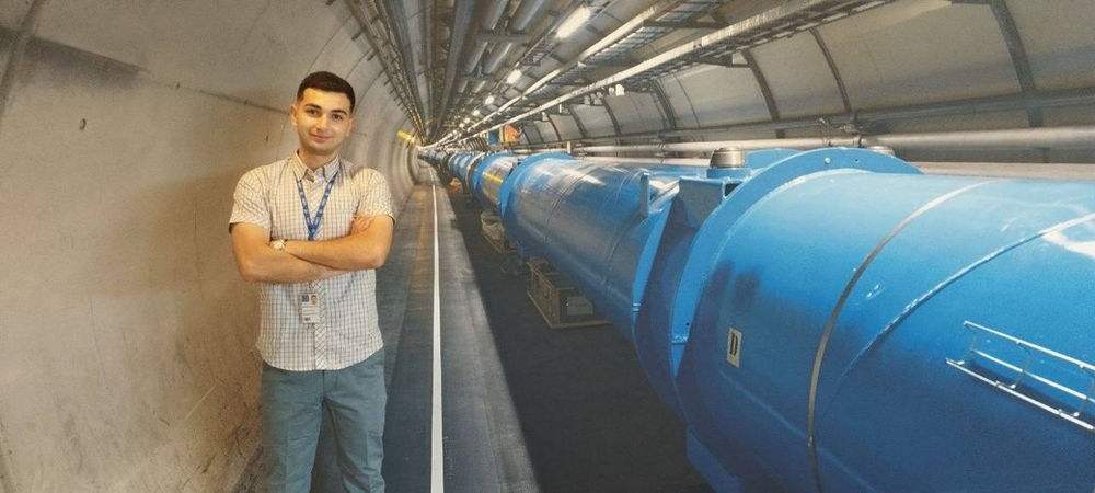 Mahmoud au CERN, en Suisse