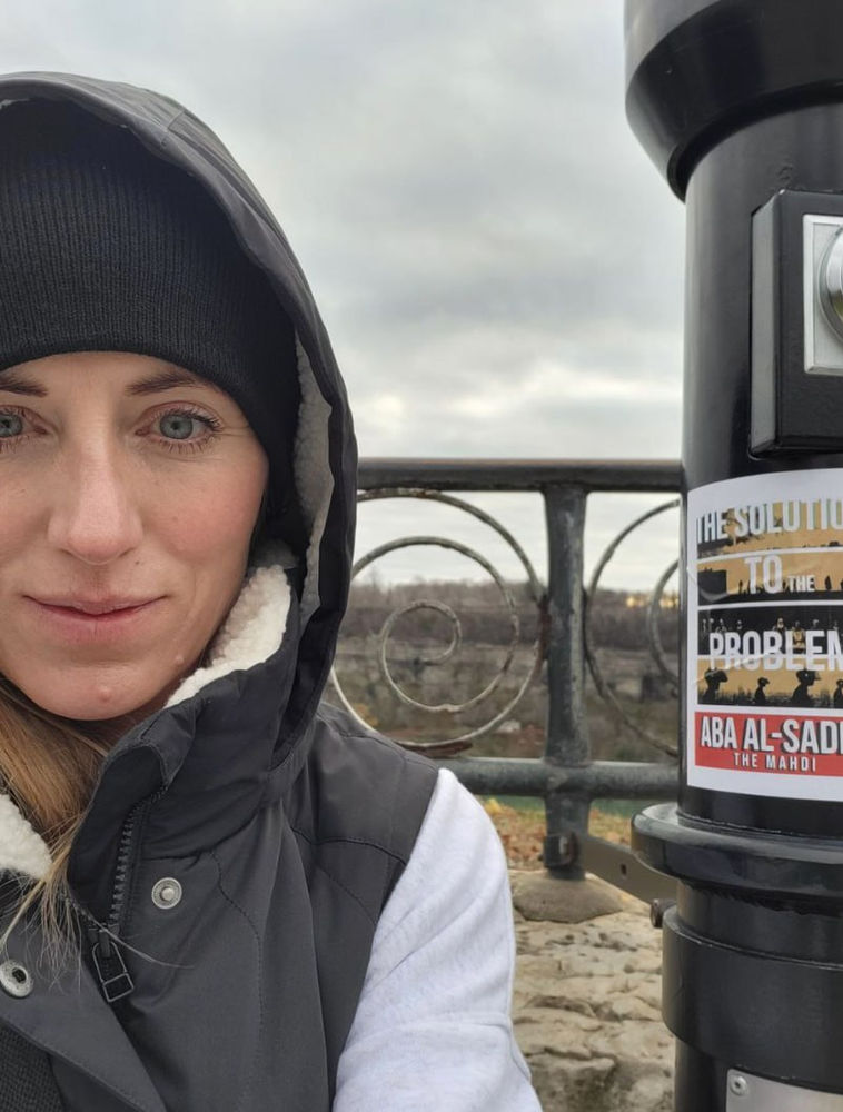 Ahmadi Religion of Peace and Light member spreading flyers in Canada