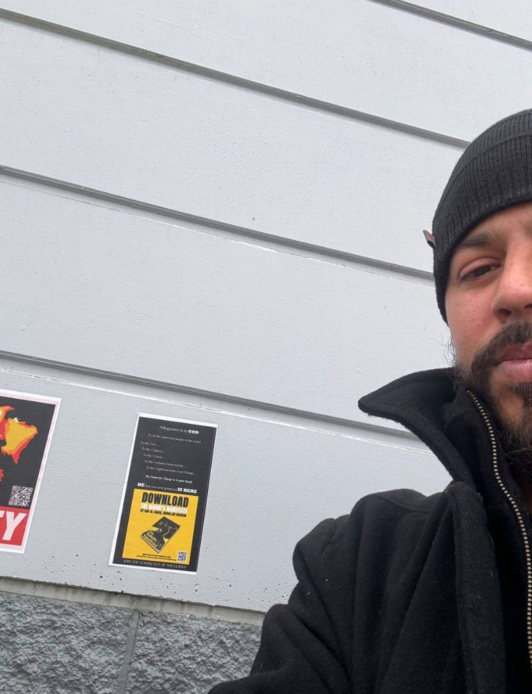 Ahmadi Religion of Peace and Light member doing missionary work in Canada