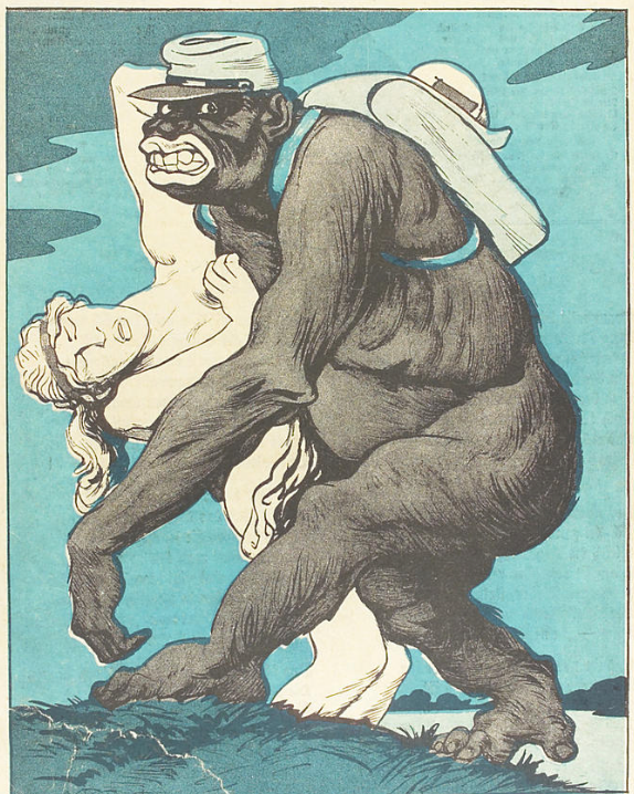 Une affiche de propagande raciste