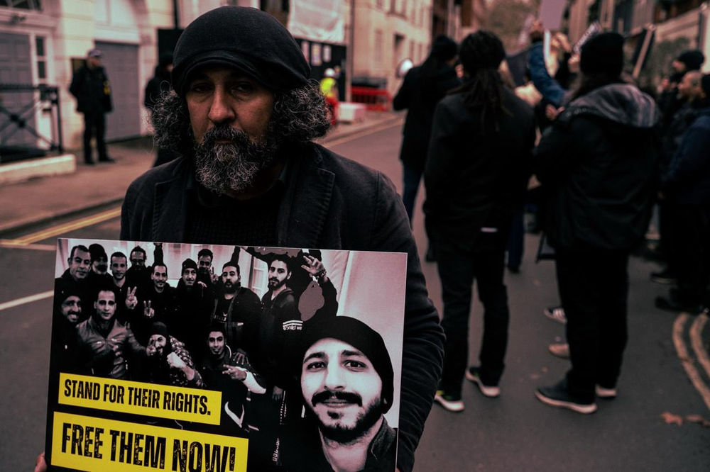Des croyants manifestent devant l’ambassade d’Égypte au Royaume-Uni