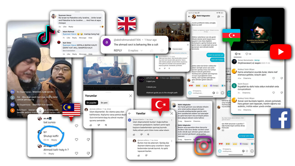 تعليقات تهديدية على وسائل التواصل الاجتماعي بلغات كثيرة