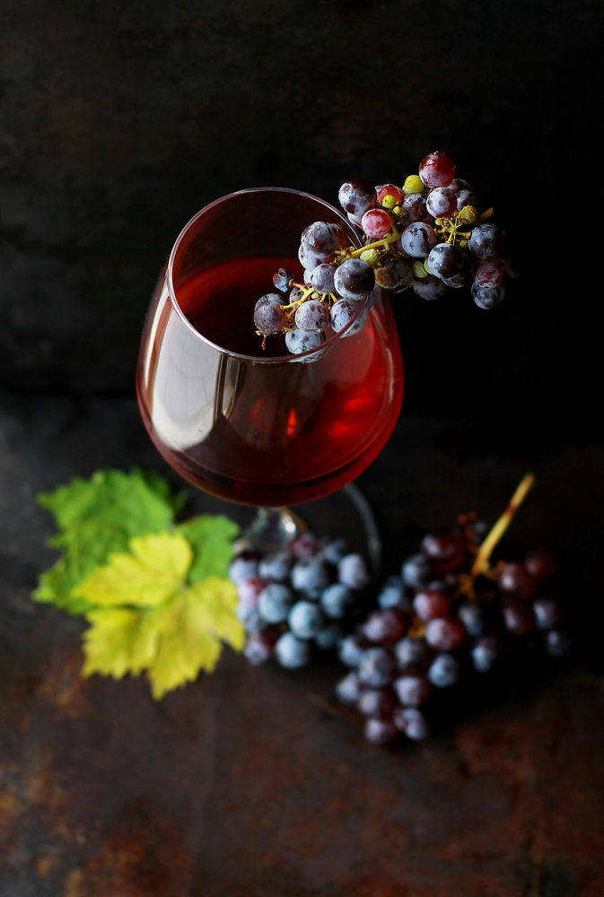 Un verre de vin rouge