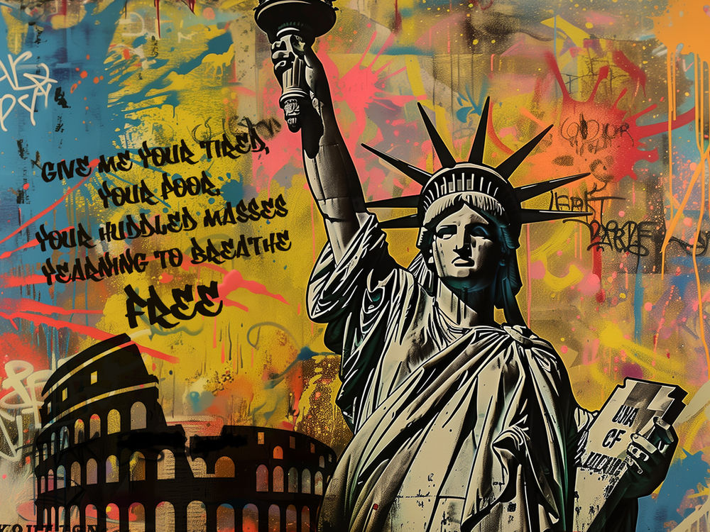 graffiti Amérique et Rome
