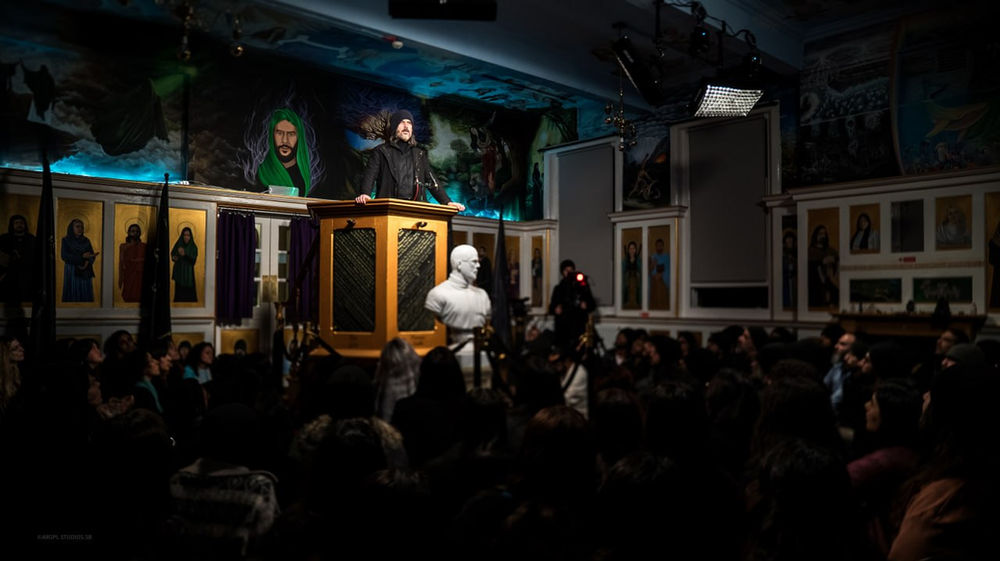 Aba Al-Sadiq prononçant un sermon aux chrétiens du monde entier