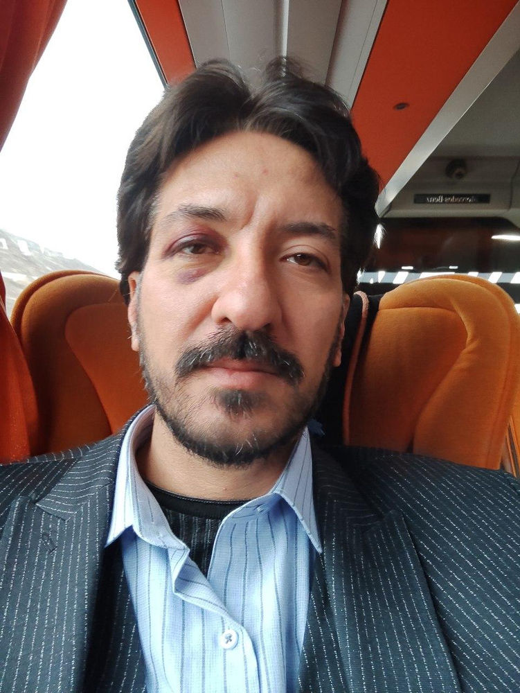 Mohammad Hashem Bazrafshan tentant d’entrer en Bulgarie
